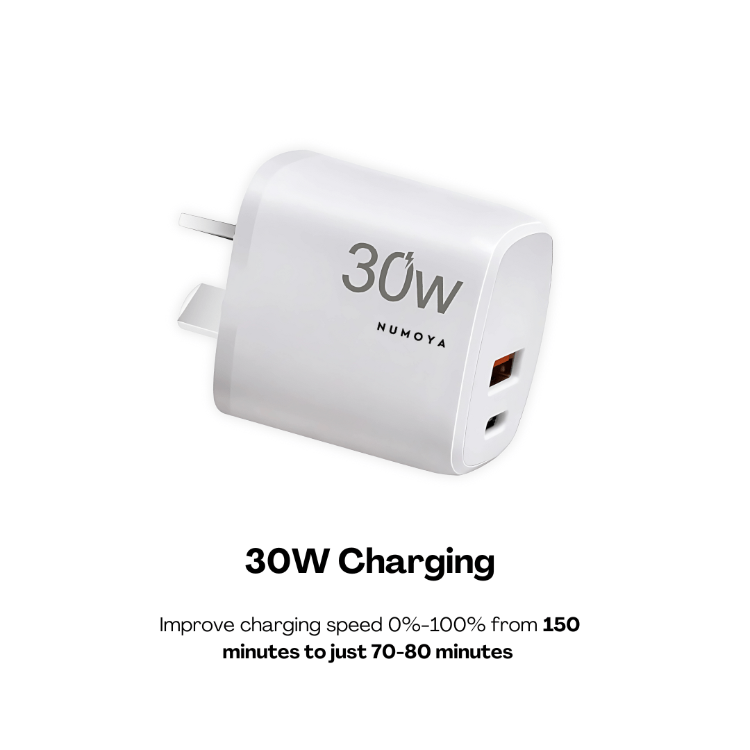 High Power Charger 30W - Increase Charging Speeds