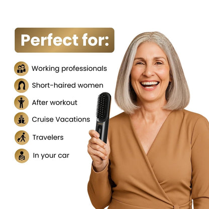 [NEW] Portable Straightener Brush - GoBrush MAX