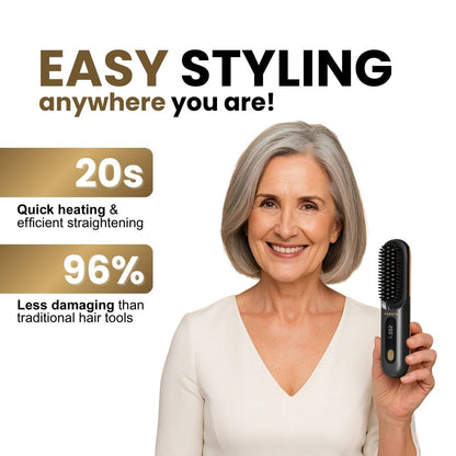 [NEW] Portable Straightener Brush - GoBrush MAX