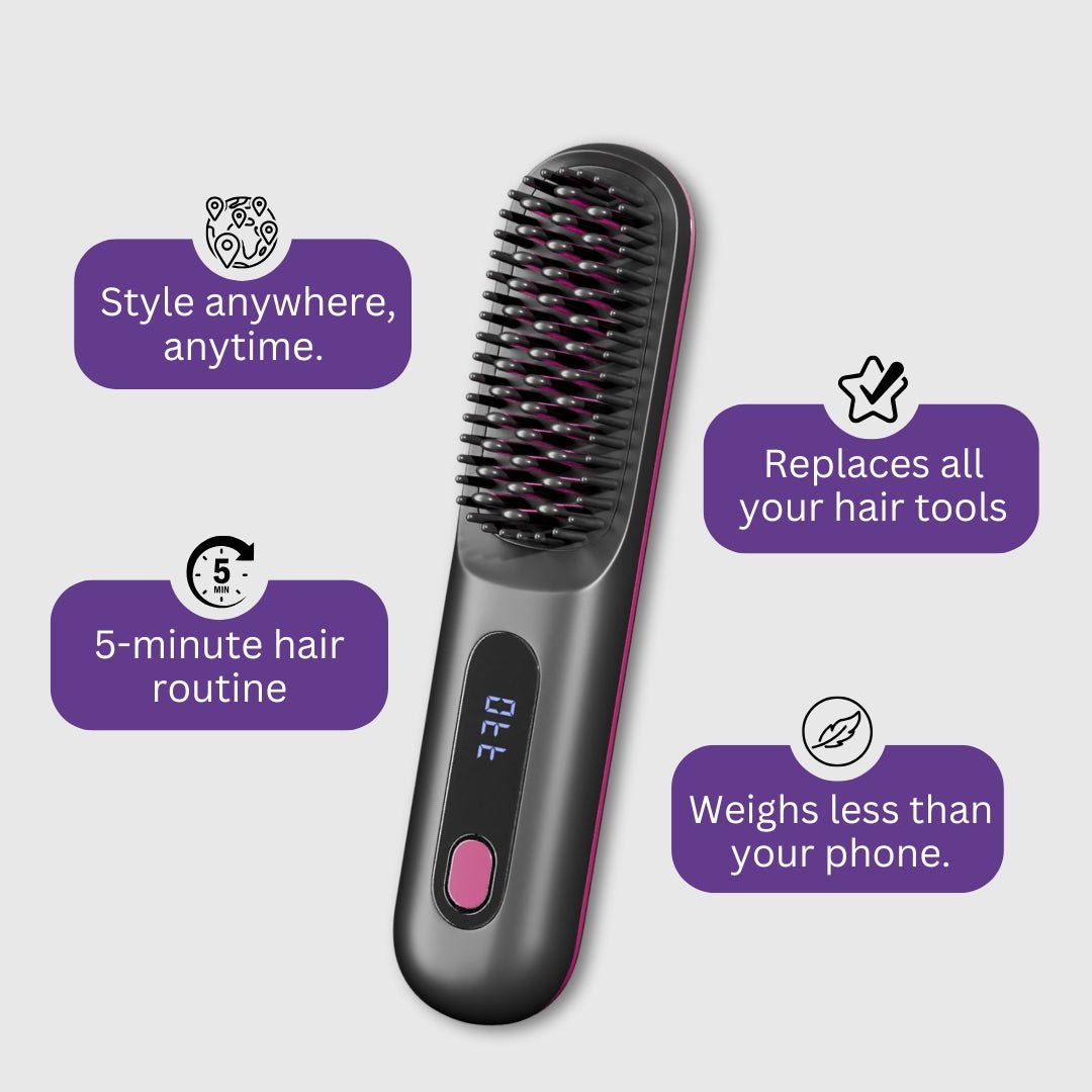 [NEW] Portable Straightener Brush - GoBrush PRO Anniversary Edition