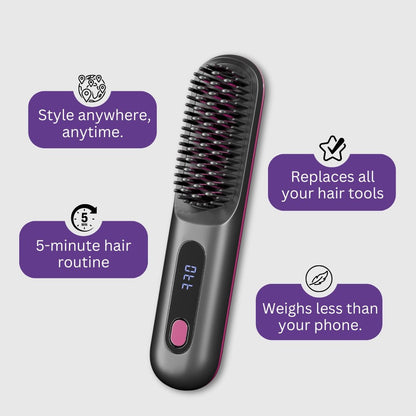 [NEW] Portable Straightener Brush - GoBrush PRO Anniversary Edition